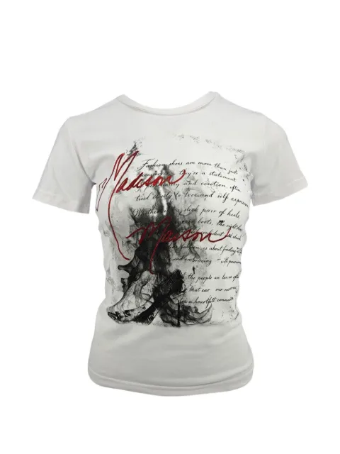 Madison Maison Heel in Flames T-shirt White CROCSHOE