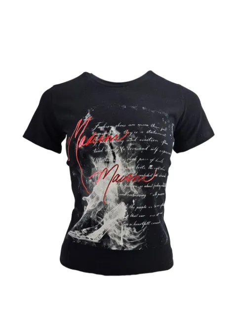 Madison Maison Heel in Flames T-shirt Black CROCSHOE