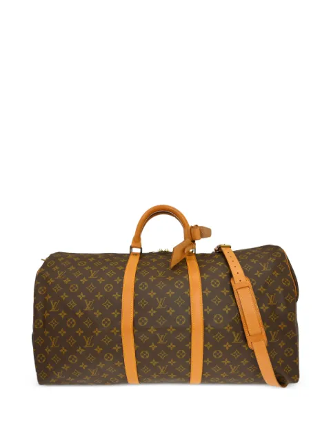 Louis Vuitton Pre-Owned 1989 Monogram Keepall Bandoulière holdall Brown RQ02892