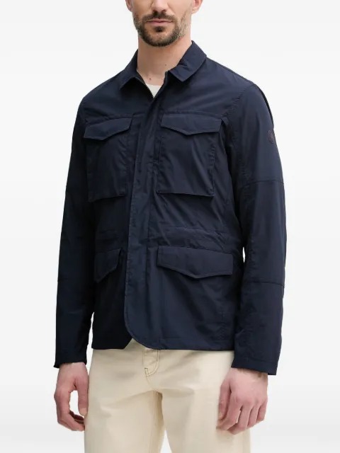 Save The Duck Jago flap-pocket zip-up jacket Blue D32131MPOBY22