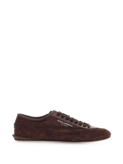 Dolce & Gabbana Lipari logo-detail suede sneakers Brown CS2473A0950