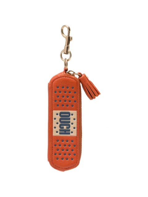 Anya Hindmarch perforated tassel keyring Orange 207997