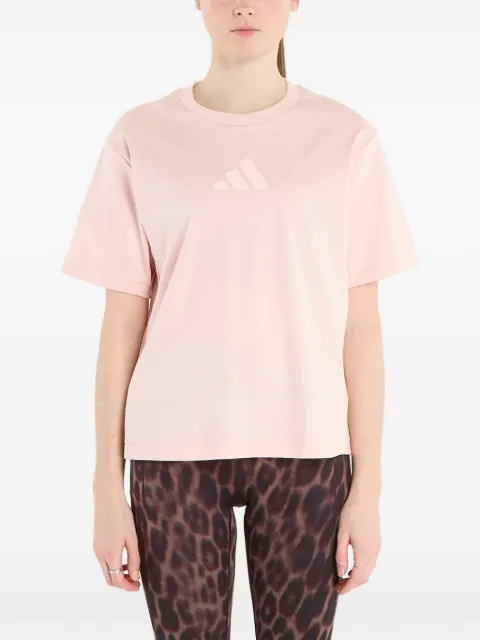 adidas logo-print T-shirt Pink KC7721