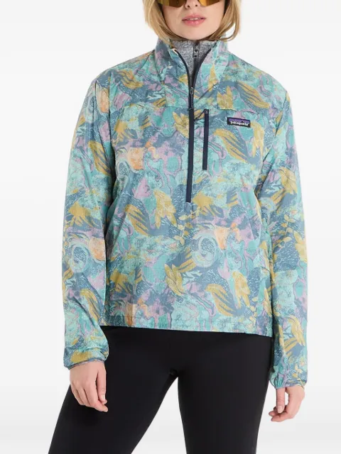 Patagonia abstract-print quarter-zip sweatshirt Blue 23435