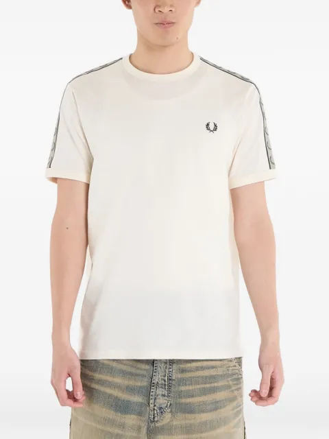 Fred Perry logo-embroidered T-shirt Neutrals M461328B