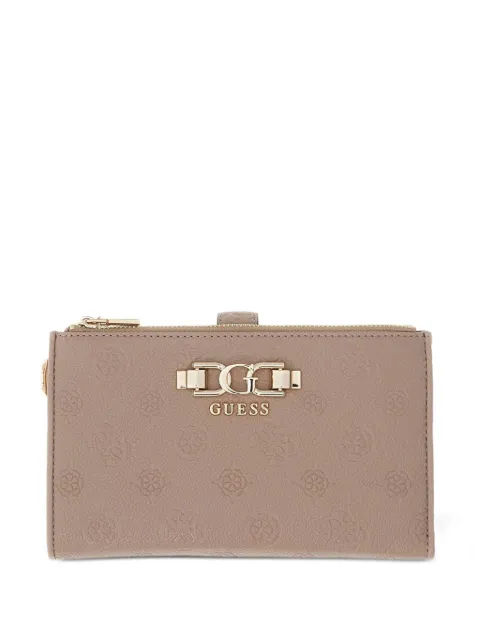 GUESS USA logo-embossed zip-around wallet Neutrals SWPD9916157