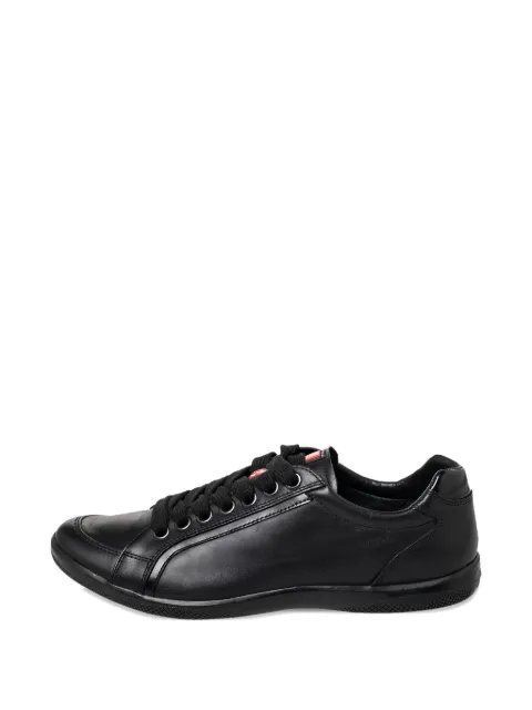 Prada Pre-Owned Prada Sport leather sneakers Black 466999