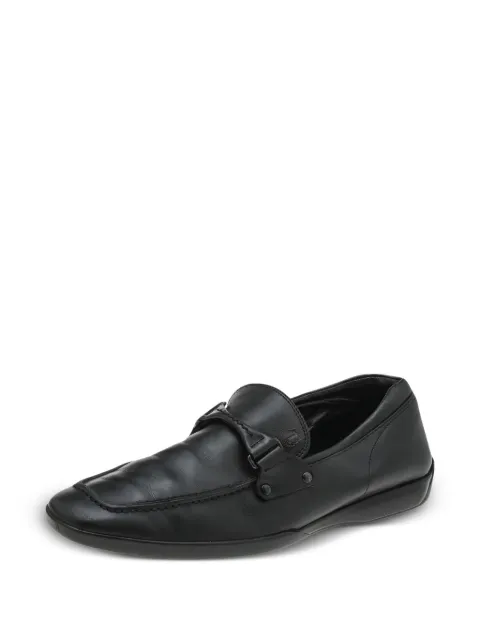 Tod's Vintage penny strap leather loafers Black 597014