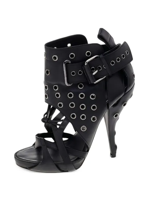 Givenchy Pre-Owned 130mm strappy ankle boots Black 562219