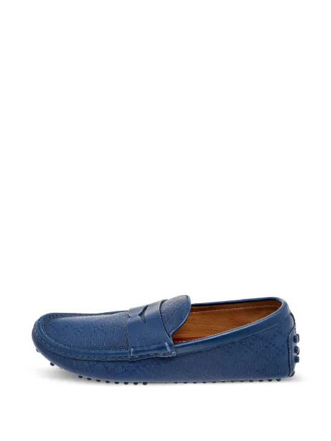 Gucci Pre-Owned penny strap loafers Blue 541259