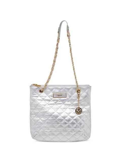 DKNY Vintage quilted shoulder bag Silver 525138