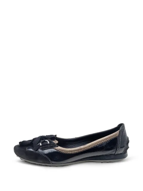 Tod's Vintage bow-detail ballet flats Black 616903