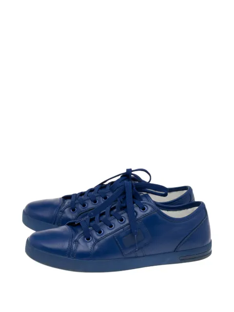 Dolce & Gabbana Pre-Owned logo plaque low-top sneakers Blue 551306