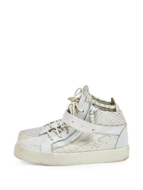 Giuseppe Zanotti Vintage Coby python-embossed sneakers White 555513