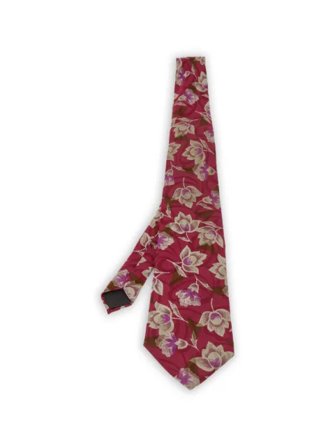 Lanvin Pre-Owned floral-print tie Red 493802