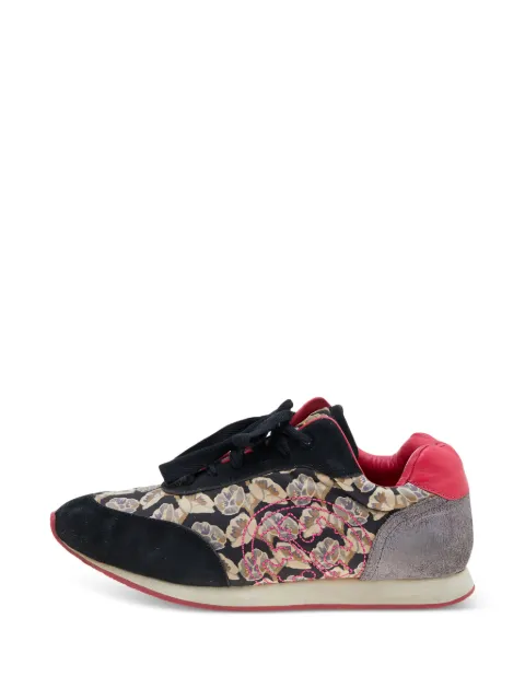 Tory Burch floral-print logo-detail sneakers Black 596727