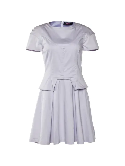 Versace Pre-Owned pleated short-sleeve dress Purple 669645