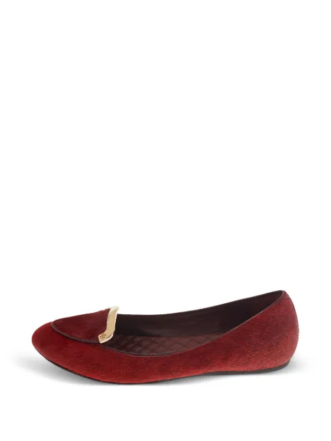 Tory Burch calf-hair ballet flats Red 492071