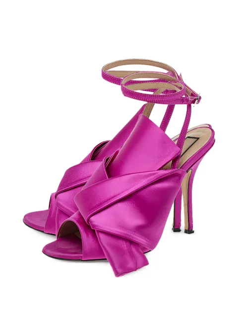 Nº21 Raso ankle-wrap sandals Pink 498541