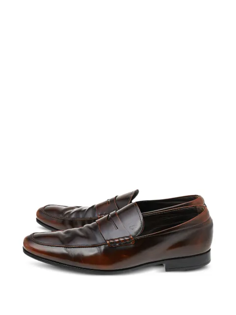 Tod's Vintage Penny leather loafers Brown 541681