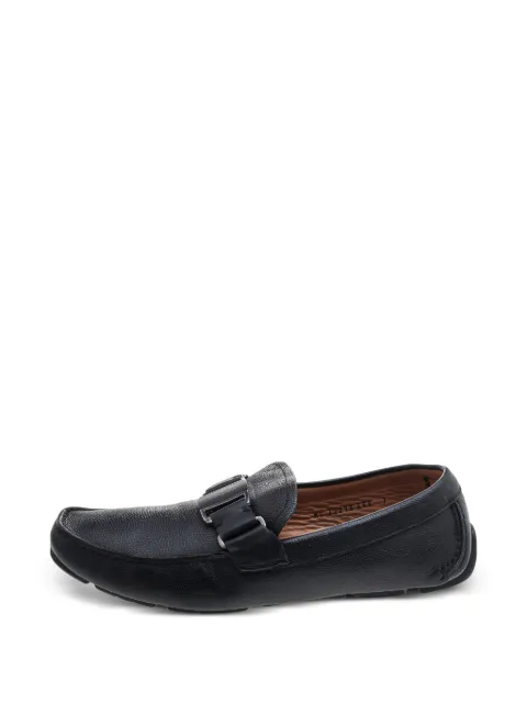 Tod's Vintage buckle-detail loafers Black 596433