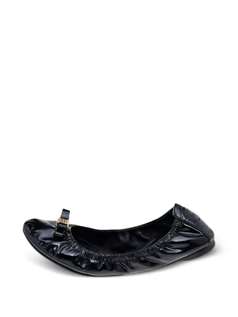 Tory Burch scrunch ballet flats Black 562290