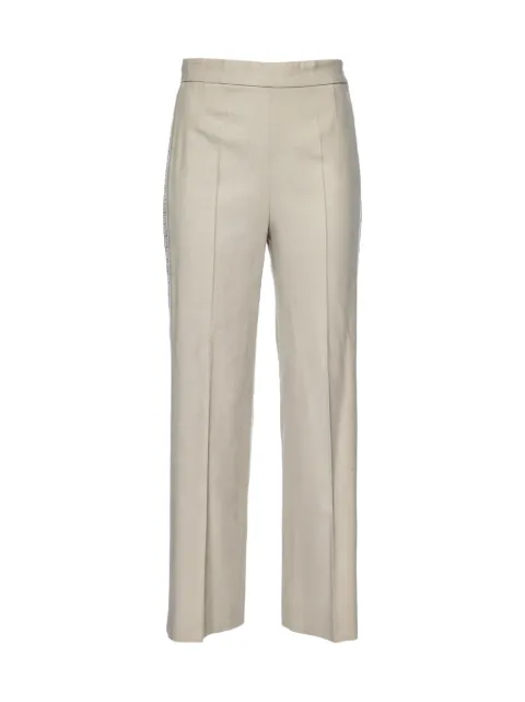 Chloé Pre-Owned side trim parallel trousers Neutrals 564366