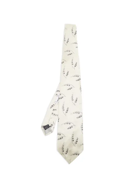 Dolce & Gabbana Pre-Owned floral-print tie White 605033