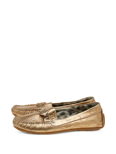 Roberto Cavalli Vintage logo-embellished loafers Gold 612579