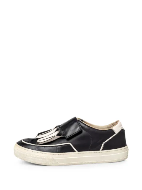 Tod's Vintage fringe slip-on sneakers Black 466136