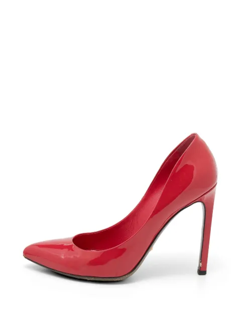 Dolce & Gabbana Pre-Owned pointed-toe patent-leather pumps Pink 649064
