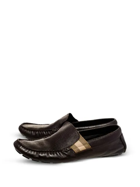 Gucci Pre-Owned Web-detail loafers Brown 471857