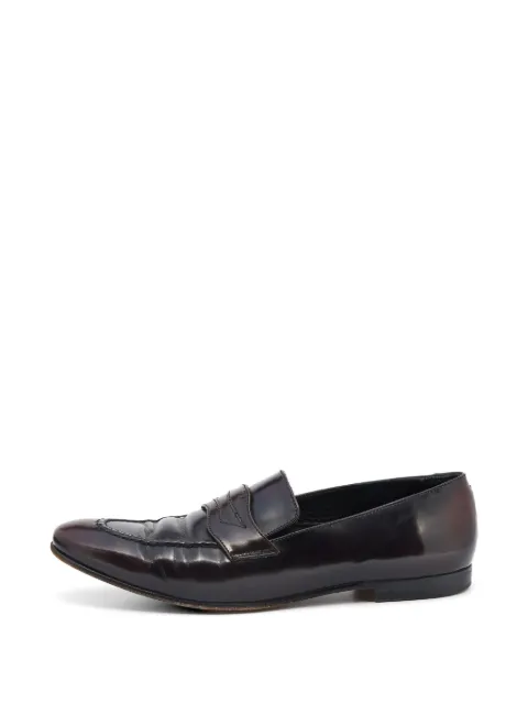 Burberry Pre-Owned Bedmont penny loafers Brown 639552