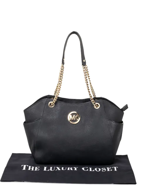 Michael Michael Kors Jet Set leather tote bag Black 467368