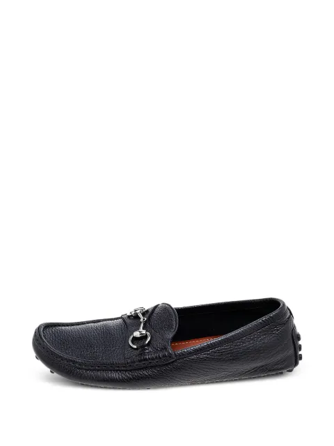 Gucci Pre-Owned Horsebit leather loafers Black 541261