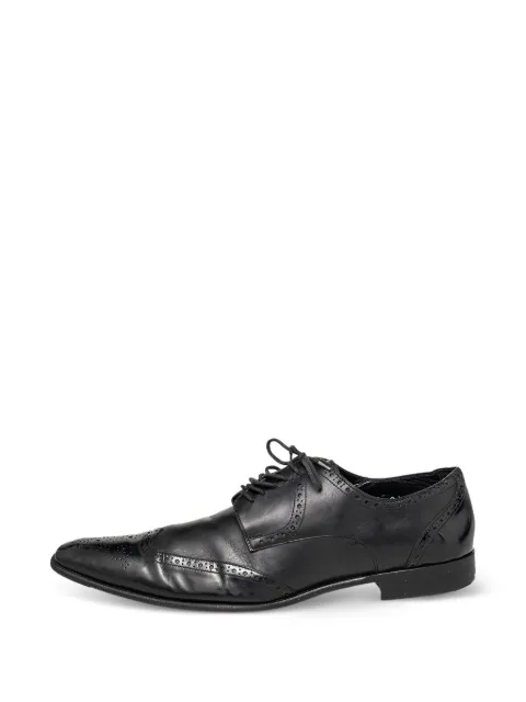 Dolce & Gabbana Pre-Owned brogue lace-up Derby shoes Black 466195