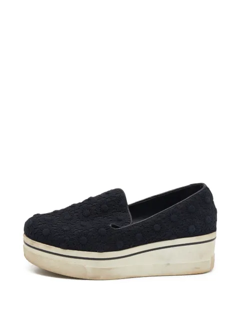 Stella McCartney Pre-Owned crochet platform sneakers Black 636296