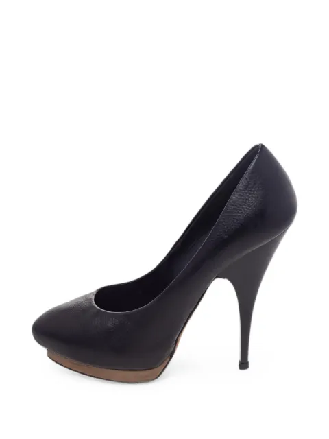 Giuseppe Zanotti Vintage platform almond-toe pumps Black 485798