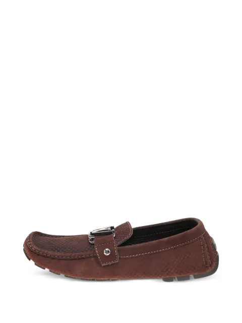 Louis Vuitton Pre-Owned Monte Carlo suede loafers Brown 569192