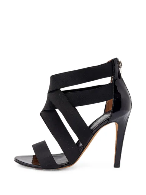 Sergio Rossi Vintage elastic strappy sandals Black 649713