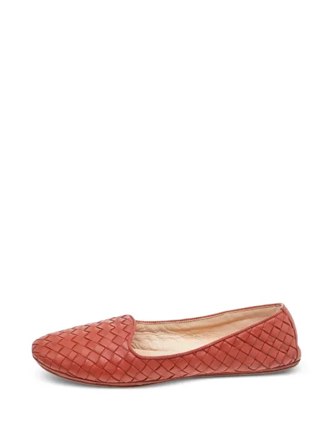 Bottega Veneta Pre-Owned Intrecciato leather slippers Orange 596361
