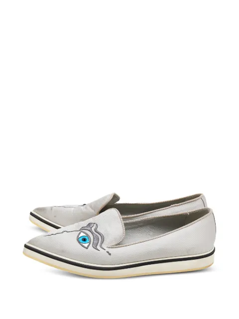 Nicholas Kirkwood Iris eye-motif slip-on loafers Grey 613379