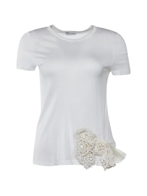 Red Valentino Vintage lace-bow T-shirt White 669521