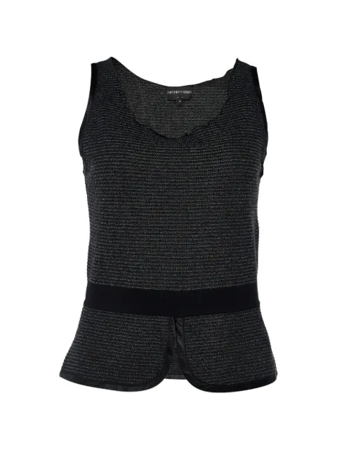 Emporio Armani Pre-Owned sleeveless knit top Black 670708