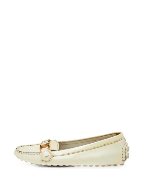 Louis Vuitton Pre-Owned LV logo-detail loafers Neutrals 499949