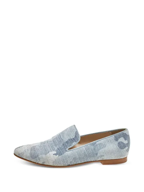 Stella McCartney Pre-Owned camo-print loafers Blue 604268