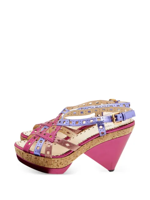 Prada Pre-Owned slingback sandals Pink 611338