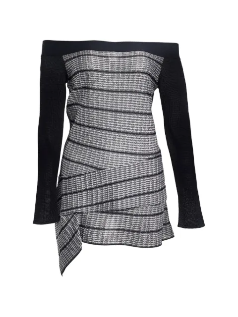 Roland Mouret off-shoulder knitted blouse Black 668456