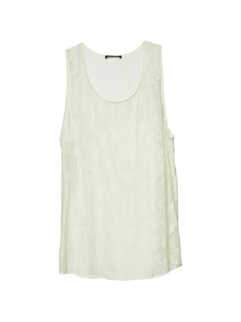 Balmain Pre-Owned Harlequin jacquard tank top Neutrals 654473