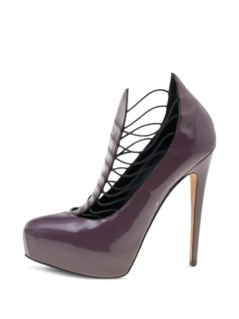 Brian Atwood cage platform pumps Purple 596720